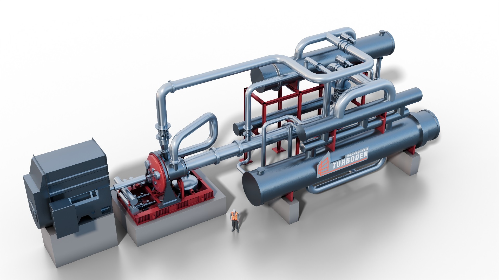 Example of tailor made heat pump for hot water production
