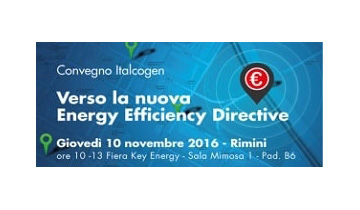 Italcogen Annual Convention “Verso la nuova Energy Efficiency Directive"