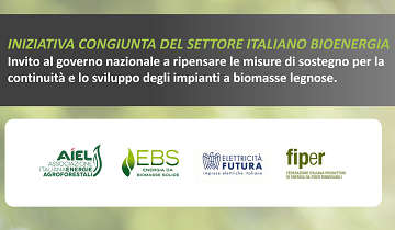 Urgenti nuove misure per assicurare l’importante contributo delle biomasse nel mix energetico al 2030